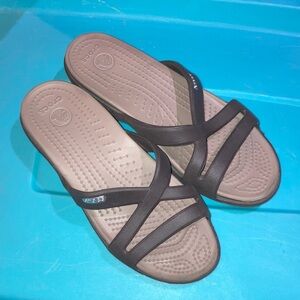 Crocs Brown Sandals 6